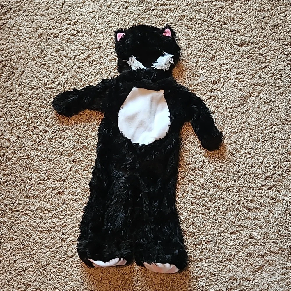 Inky Black Kitty Halloween Costume 6-12 months - Picture 2 of 7